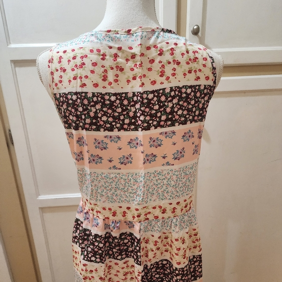 SHEIN Women's LUNE Ditsy Floral Print Sleeveless Dress NWT - Picture 10 of 13